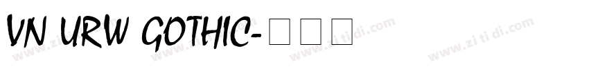 Vn URW Gothic字体转换